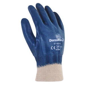 Guante de algodón con nitrilo en dorso y palma