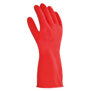 Guante de látex rojo