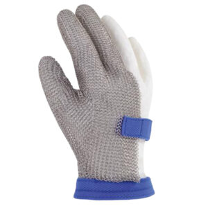 Guante de malla de acero 3 dedos