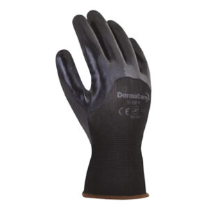 Guante nylon negro con nitrilo sólido