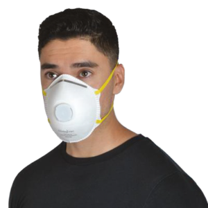 Mascarilla con válvula de exhalación