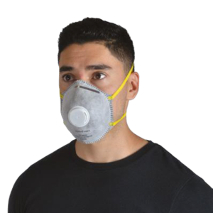 Mascarilla con válvula y carbón activado