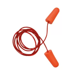 Tapón desechable espuma con cordón