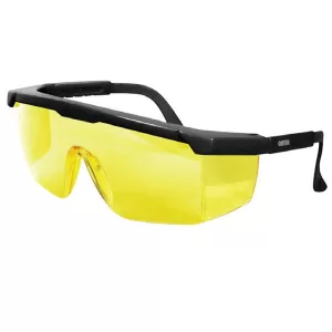 Lente nitro ambar steelpro, Visor de policarbonato oftálmico con protecciones laterales y patillas de ajustes telescópicos.